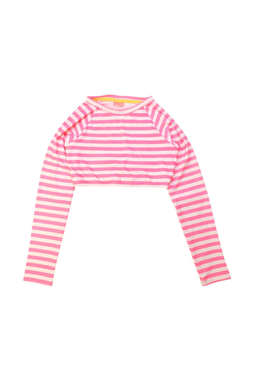A Pink Rash Guards from Sunuva in size 10Y for girl. (Front View)
