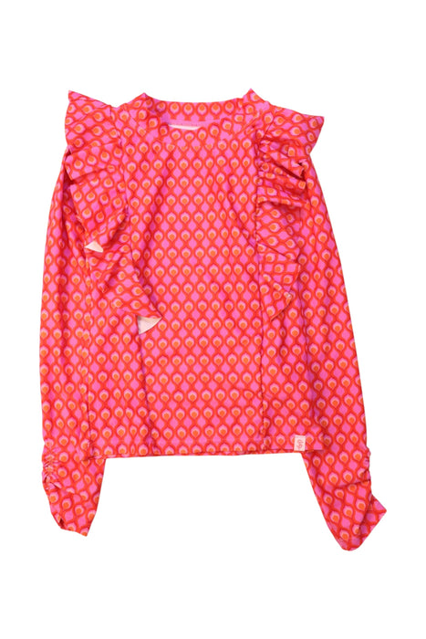 A Pink Long Sleeve Tops from Seafolly in size 7Y for girl. (Front View)