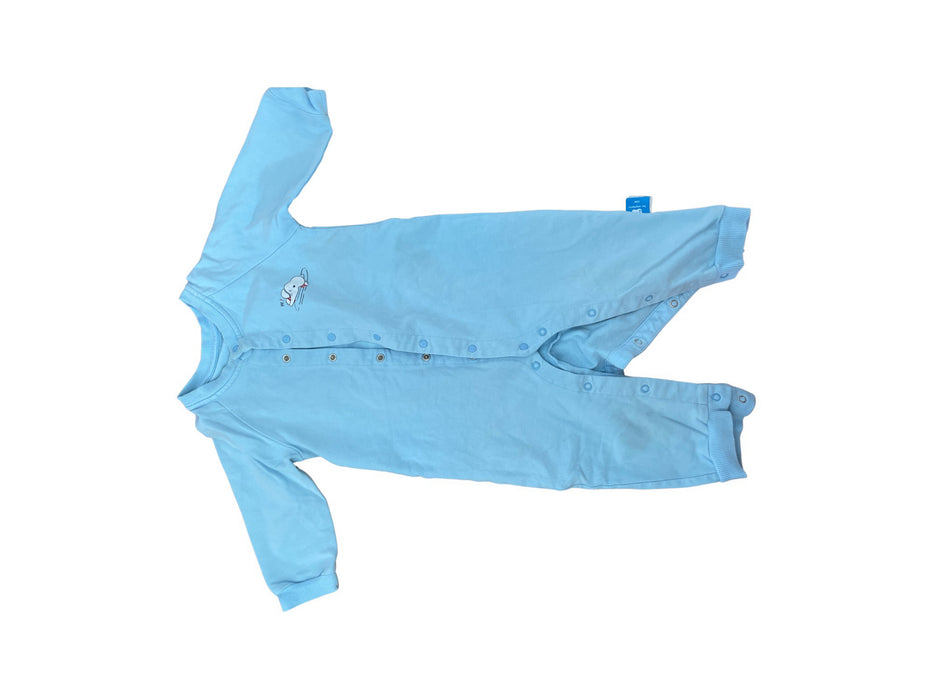A Blue Onesies from Les Enphants in size 12-18M for boy. (Front View)