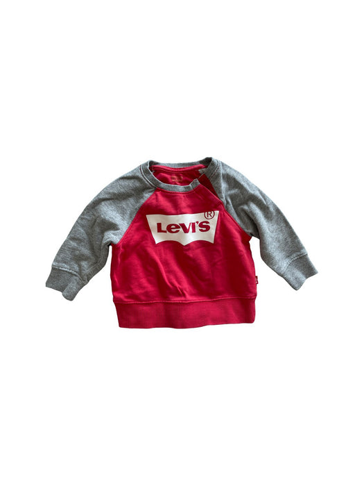 A Red Crewneck Sweatshirts from Levi's in size 18-24M for boy. (Front View)