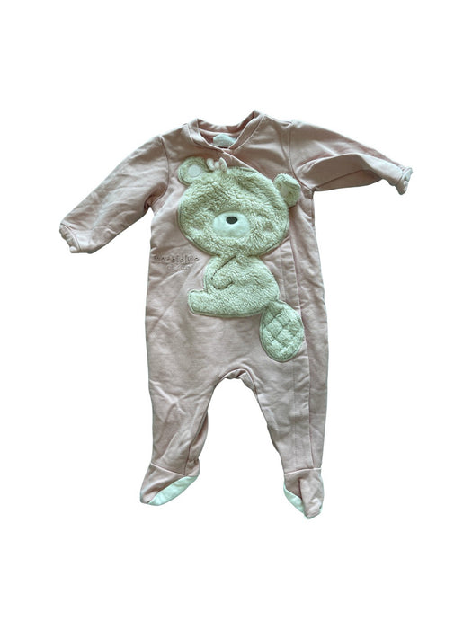 A Pink Onesies from Chicco in size 0-3M for neutral. (Front View)