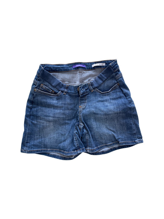 A Blue Shorts from Seraphine in size M for maternity. (Front View)