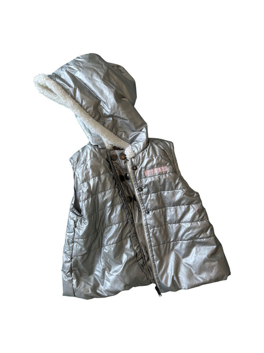 A Silver Outerwear Vests from Calvin Klein in size 12-18M for neutral. (Front View)