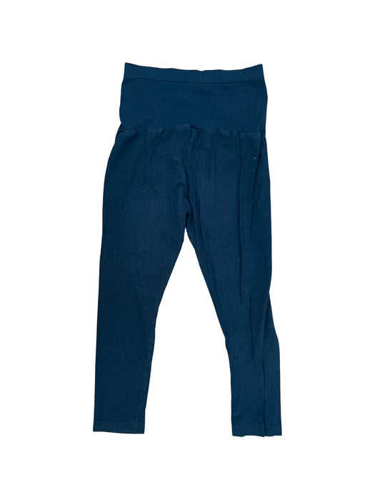 A Black Leggings from 010 Maternity in size L for maternity. (Back View)