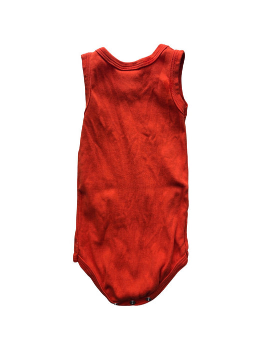 A Orange Sleeveless Bodysuits from Petit Bateau in size 0-3M for neutral. (Back View)