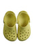 A Yellow Slip Ons from Crocs in size 3T for neutral. (Back View)
