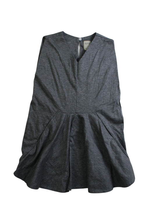 A Grey Sleeveless Dresses from In Good Company in size 3T for girl. (Front View)