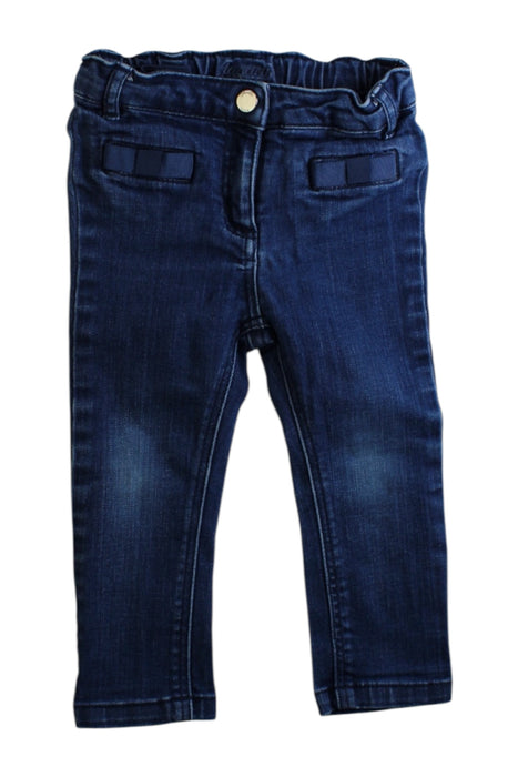 A Blue Jeans from Jacadi in size 12-18M for girl. (Front View)