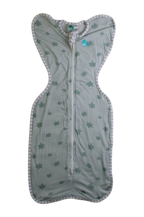 A Green Swaddles from Love To Dream in size 0-3M for boy. (Front View)