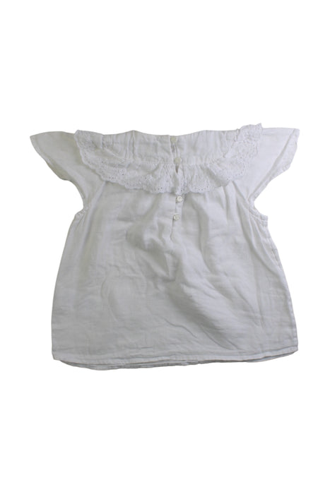 A White Short Sleeve Tops from Polo Ralph Lauren in size 3T for girl. (Back View)