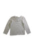 A Beige Long Sleeve Tops from Petit Bateau in size 4T for girl. (Front View)
