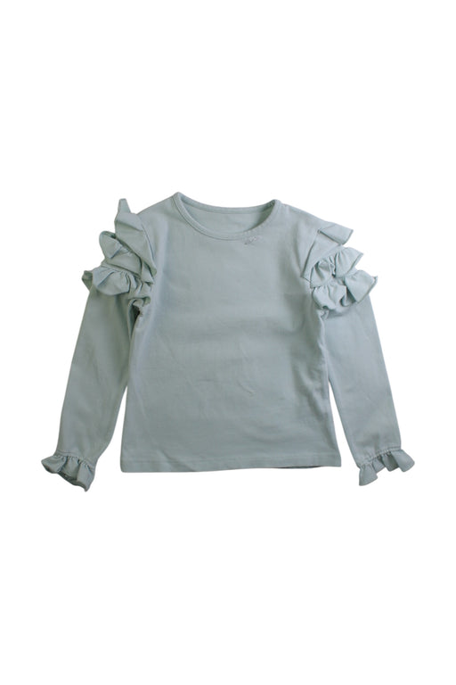 A Blue Long Sleeve Tops from Lapin House in size 4T for girl. (Front View)
