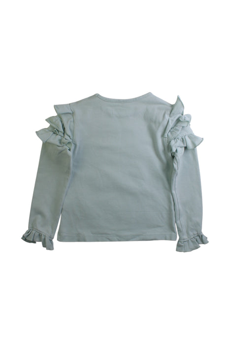 A Blue Long Sleeve Tops from Lapin House in size 4T for girl. (Back View)