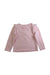 A Pink Long Sleeve Tops from Momonittu in size 4T for girl. (Back View)