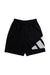 A Black Shorts from Adidas in size 5T for neutral. (Front View)