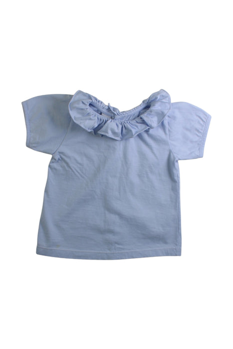 A Blue Sleeveless Tops from Babidu in size 4T for girl. (Front View)