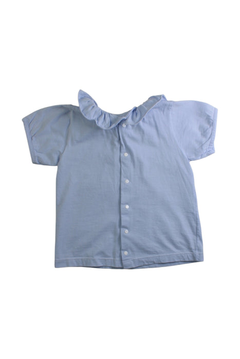 A Blue Sleeveless Tops from Babidu in size 4T for girl. (Back View)