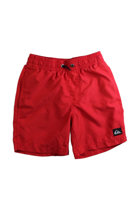 A Red Shorts from Quiksilver in size 6T for boy. (Front View)