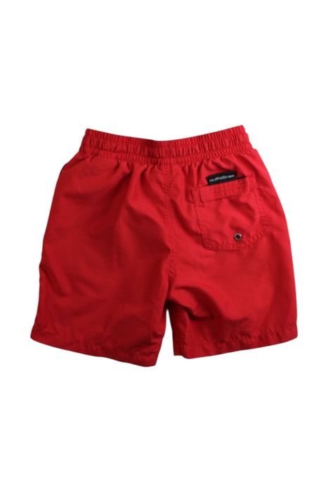 A Red Shorts from Quiksilver in size 6T for boy. (Back View)