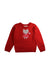 A Red Knit Sweaters from Momonittu in size 6T for girl. (Front View)