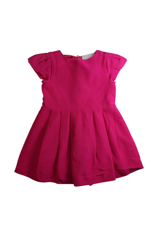 A Pink Short Sleeve Dresses from Jacadi in size 4T for girl. (Front View)