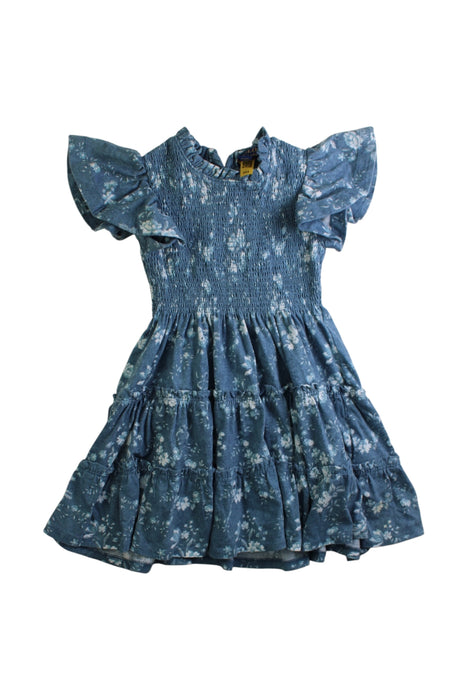 A Blue Sleeveless Dresses from Polo Ralph Lauren in size 3T for girl. (Front View)
