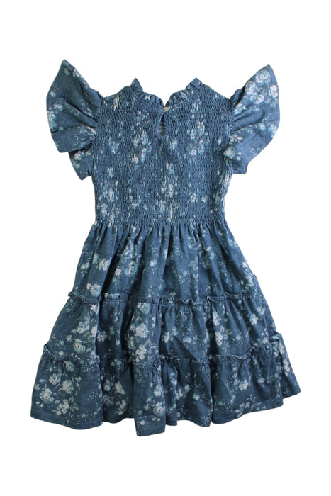 A Blue Sleeveless Dresses from Polo Ralph Lauren in size 3T for girl. (Back View)