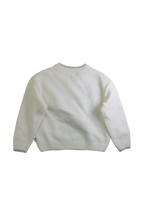 A White Crewneck Sweatshirts from Billieblush in size 4T for girl. (Back View)