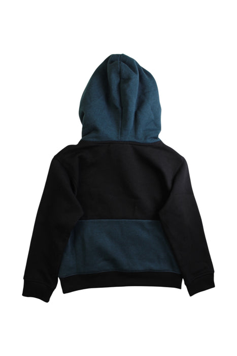 A Black Hooded Sweatshirts from Volcom in size 5T for boy. (Back View)