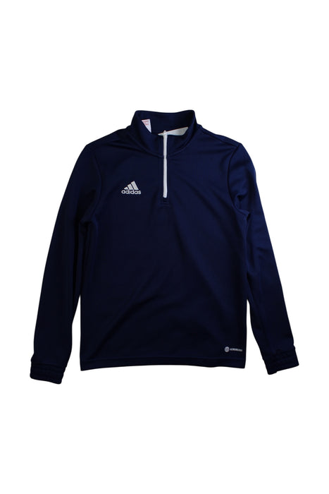A Navy Active Tops from Adidas in size 11Y for boy. (Front View)