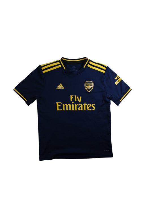 A Navy Active Tops from Adidas in size 11Y for boy. (Front View)