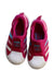 A Pink Sneakers from Adidas in size 3T for girl. (Back View)