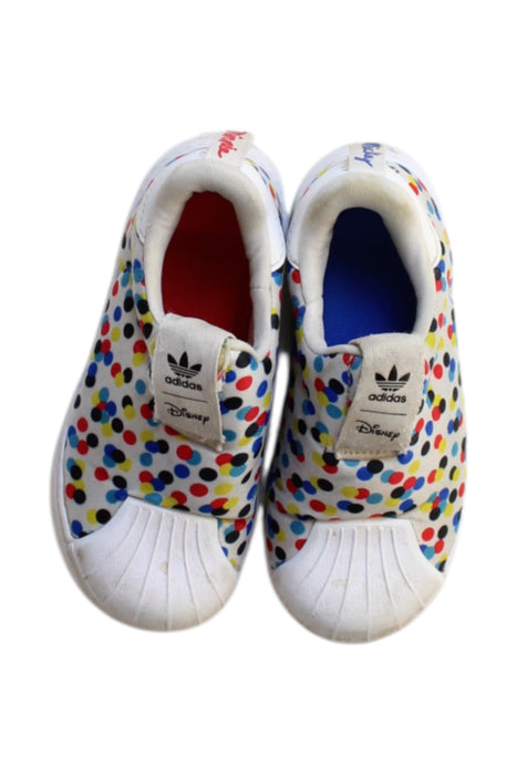 A Multicolour Sneakers from Adidas in size 3T for girl. (Back View)