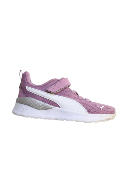 A Pink Sneakers from Puma in size 4T for neutral. (Front View)