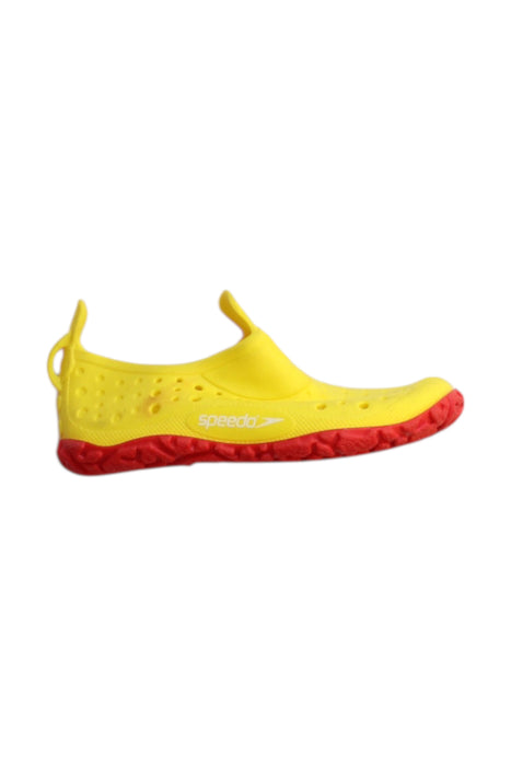 A Yellow Aqua Shoes from Speedo in size 3T for neutral. (Front View)
