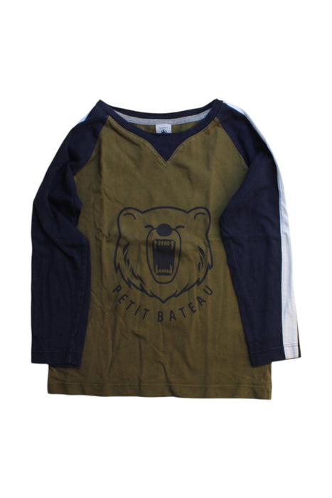 A Multicolour Long Sleeve T Shirts from Petit Bateau in size 6T for boy. (Front View)