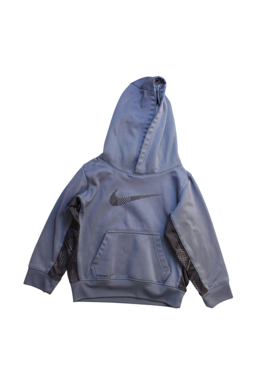 A Blue Hooded Sweatshirts from Nike in size 4T for neutral. (Front View)
