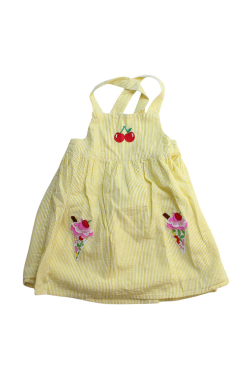 A Yellow Sleeveless Dresses from Boden in size 18-24M for girl. (Front View)