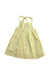 A Yellow Sleeveless Dresses from Boden in size 18-24M for girl. (Back View)