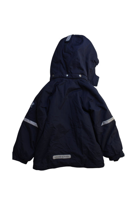 A Navy Puffer/Quilted Coats & Outerwear from Polarn O. Pyret in size 6T for neutral. (Back View)