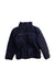 A Navy Puffer/Quilted Jackets from Petit Bateau in size 4T for neutral. (Front View)
