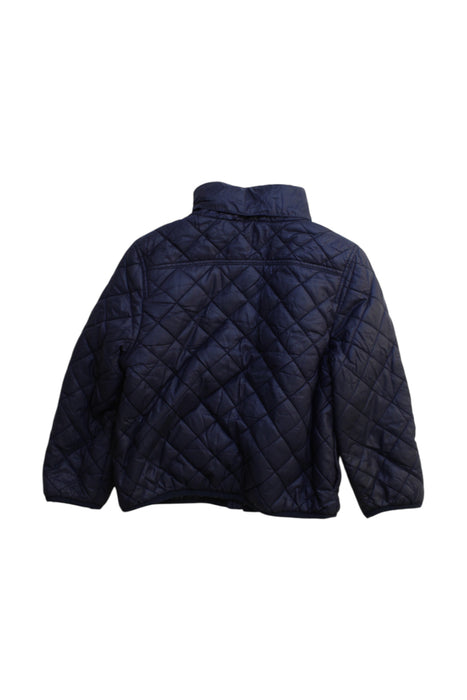 A Navy Puffer/Quilted Jackets from Petit Bateau in size 4T for neutral. (Back View)