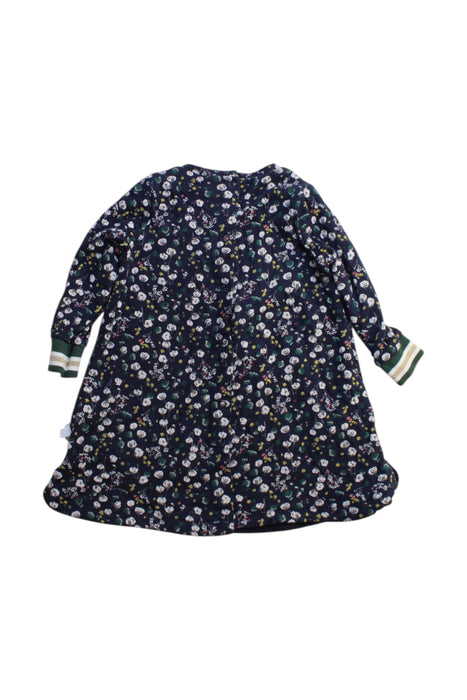 A Multicolor Long Sleeve Dresses from Petit Bateau in size 6-12M for girl. (Back View)