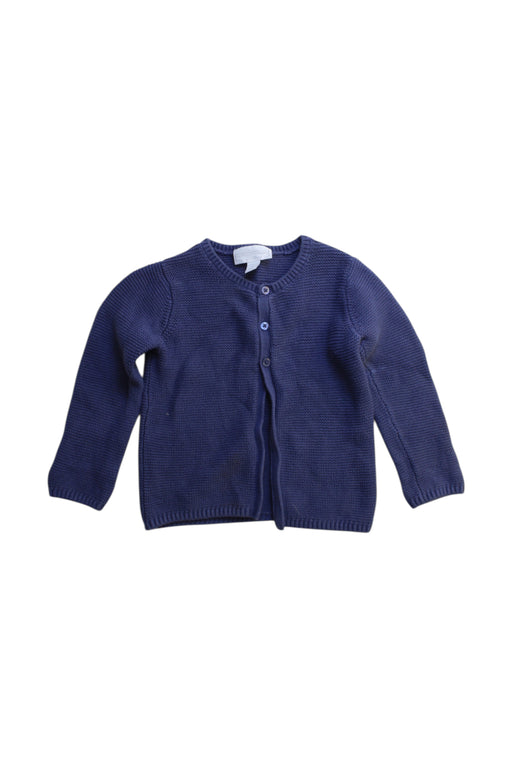 A Blue Cardigans from The Little White Company in size 12-18M for neutral. (Front View)