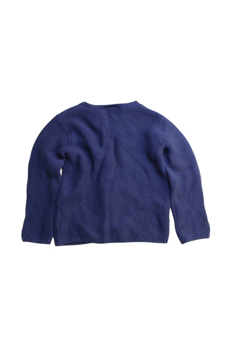 A Blue Cardigans from The Little White Company in size 12-18M for neutral. (Back View)