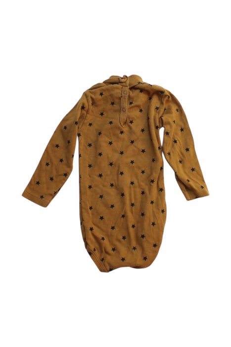 A Yellow Long Sleeve Bodysuits from Petit Bateau in size 6-12M for girl. (Back View)