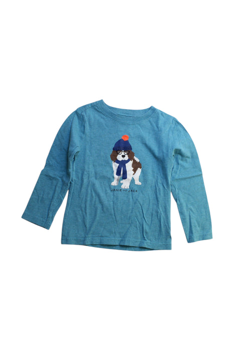 A Blue Long Sleeve T Shirts from Janie & Jack in size 3T for neutral. (Front View)