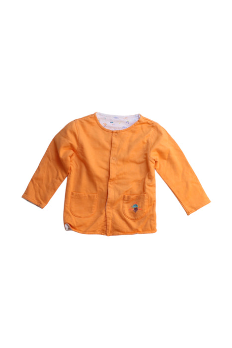 A Orange Cardigans from La Compagnie des Petits in size 12-18M for girl. (Front View)