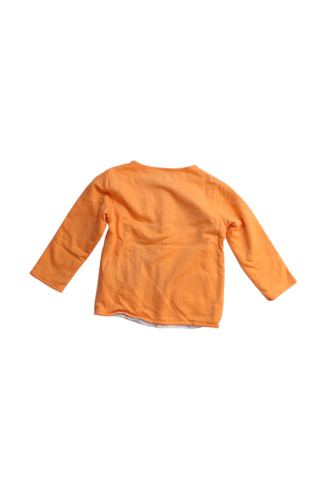 A Orange Cardigans from La Compagnie des Petits in size 12-18M for girl. (Back View)