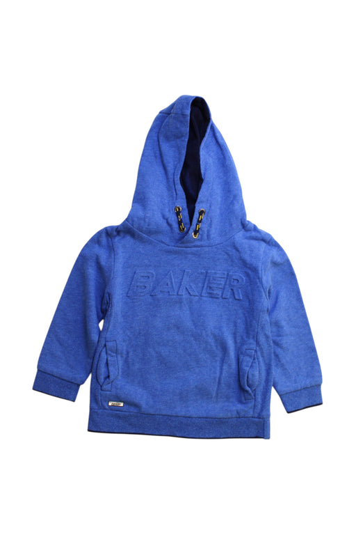 A Blue Hooded Sweatshirts from Baker by Ted Baker in size 3T for neutral. (Front View)
